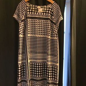 Merona Black and White Dress